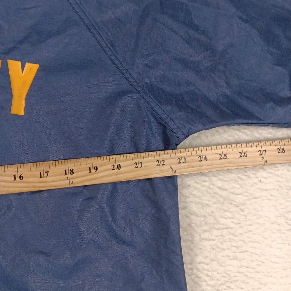 Vintage 80s Levi's Jacket Mens Medium Blue Windbreaker Full Zip Security
